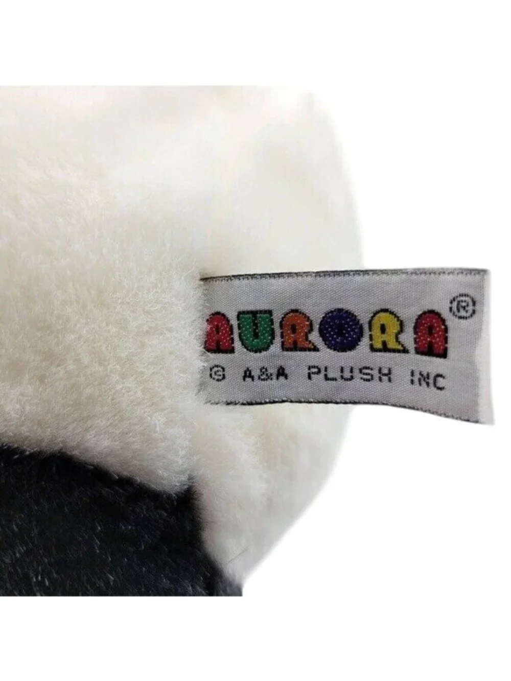 Aurora A&A Panda Bear Plush Toy Black White 12.5